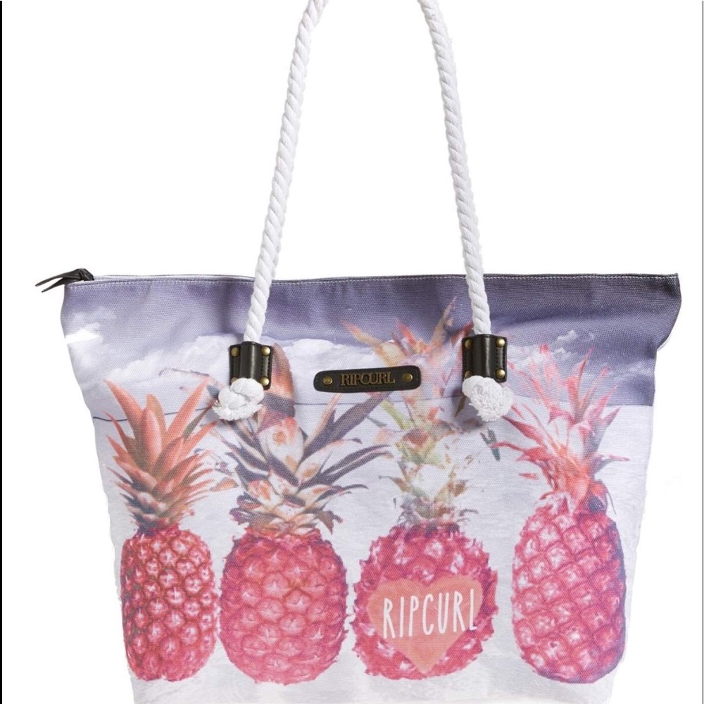 NWT Rip Curl Pineapple Paradise Aloha Tote Bag